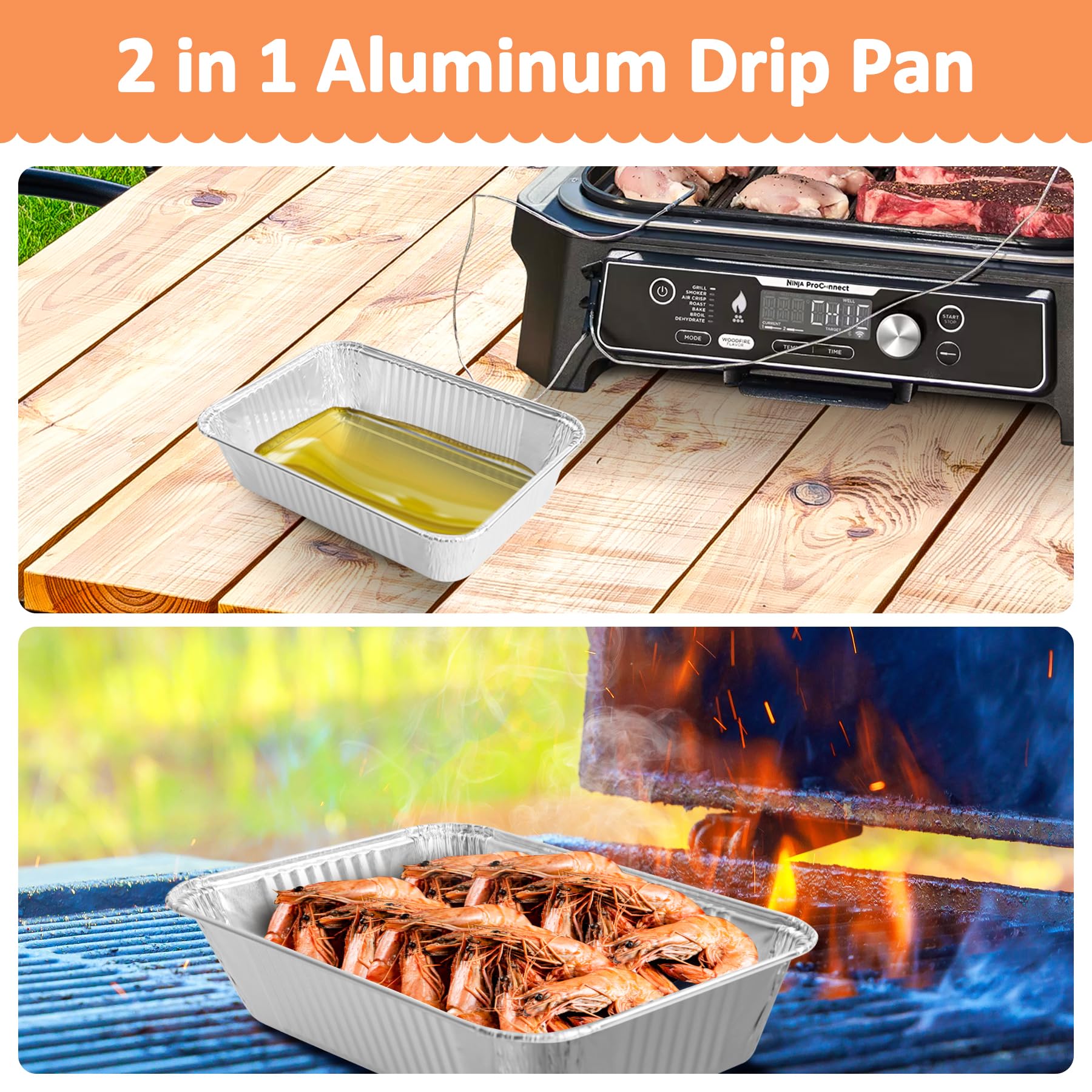 Fettbecher-Einsätze Für Camp Chef Grill – 30 Stück, Aluminium, Einweg