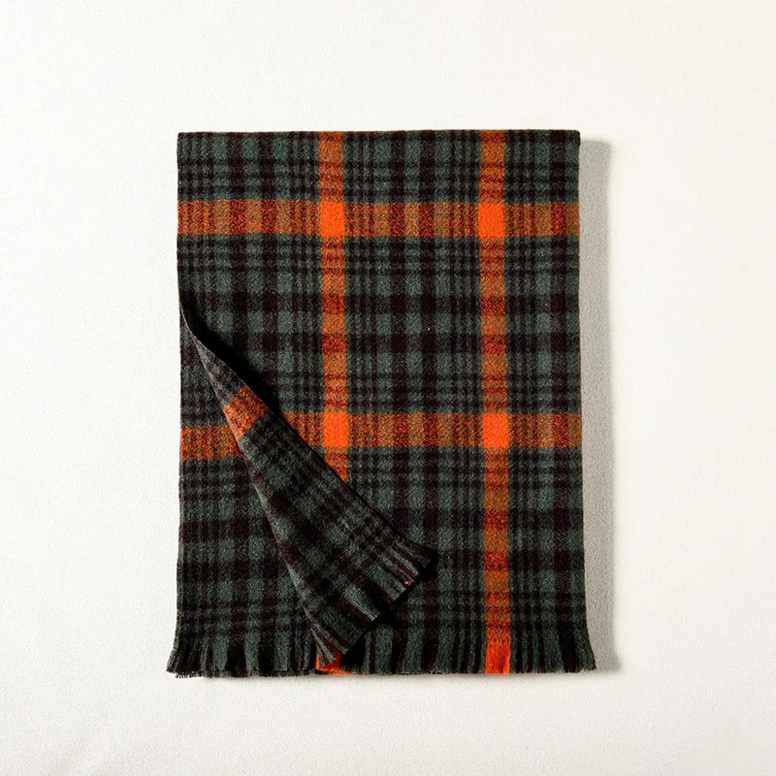 Schals Tücher Halstuch Scarf Damen Winter Vintage Schal Damen Schal Schal Bunt Kariert Warm Schal Für Damen
