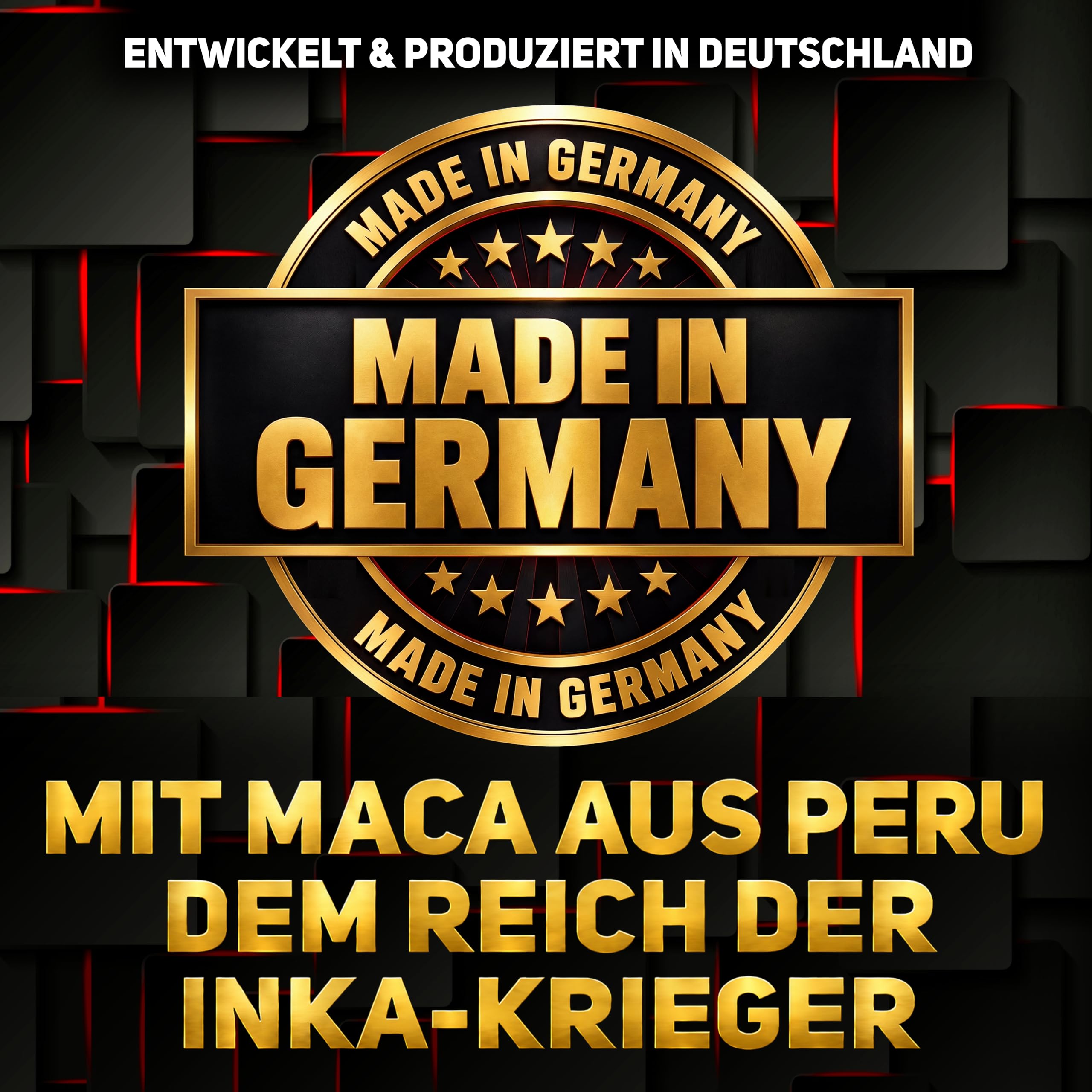 MACA Kapseln extra stark + hochdosiert - 120 Kapseln, Maca Pulver Extrakt, Tribulus terrestris, Pinienrinde, natürliches Vitamin C, Selen, Zink trägt zum Erhalt eines normalen TESTOSTERON SPIEGELS bei