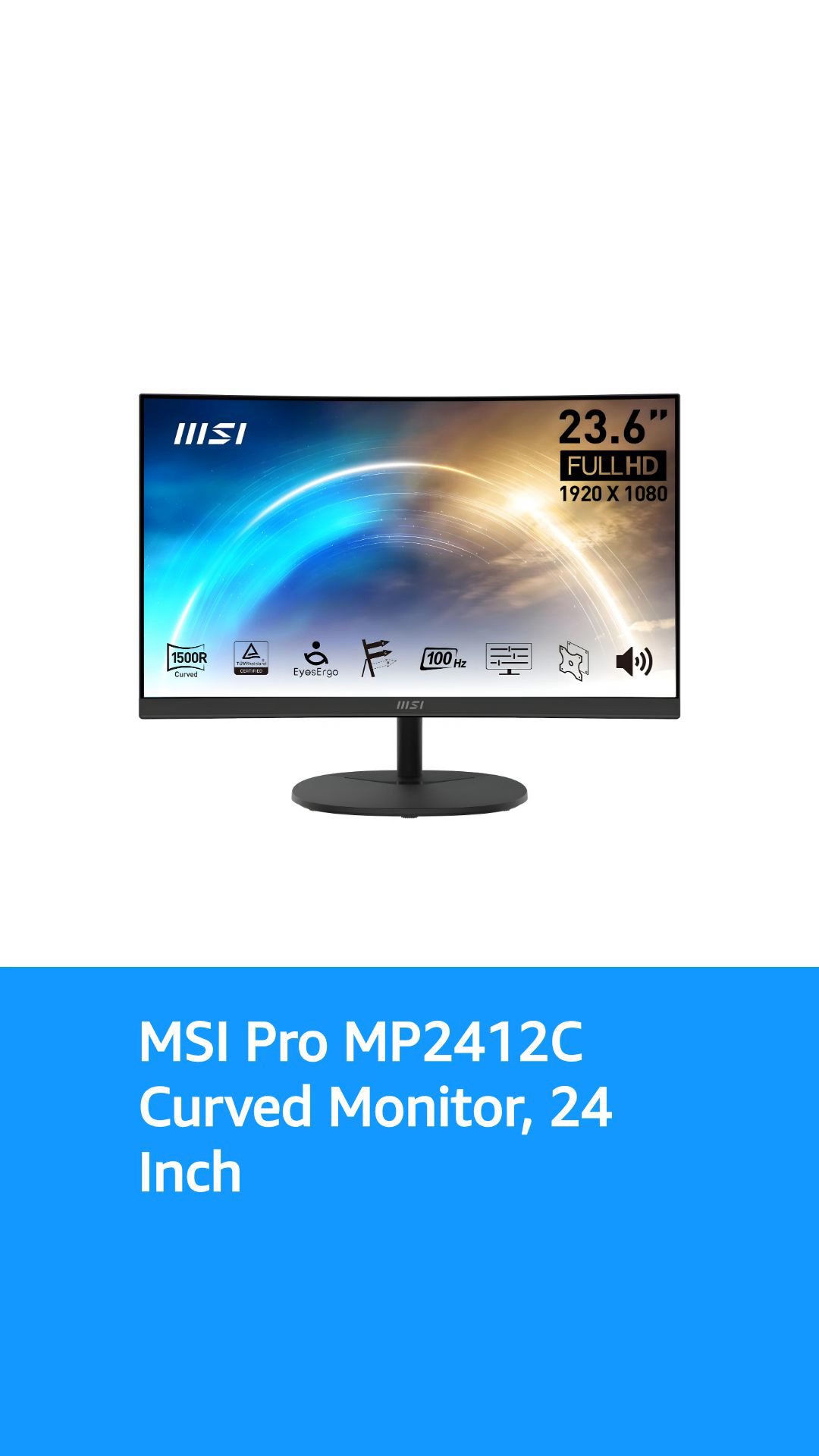 MSI PRO MP2412C Pro Curved Monitor, 24