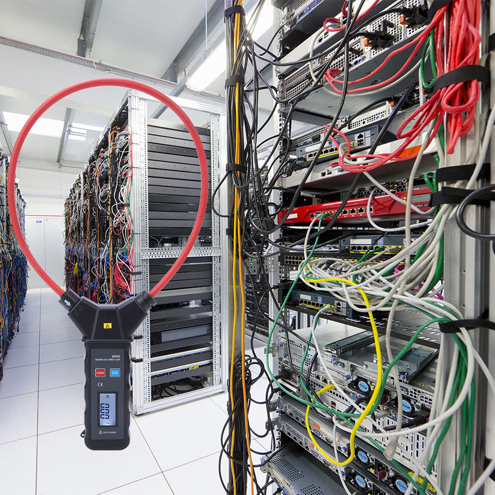 LCD Backlight Flexible Coil Clamp Meter AC High Current Measurement Stable Performance