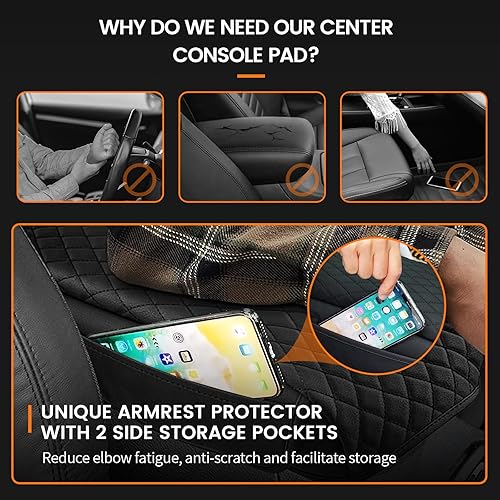 Miniatura 9 de Funda para consola central de automóvil, funda para reposabrazos para Hyundai Santa Cruz 2022 2023 2024, accesorios interiores, funda para