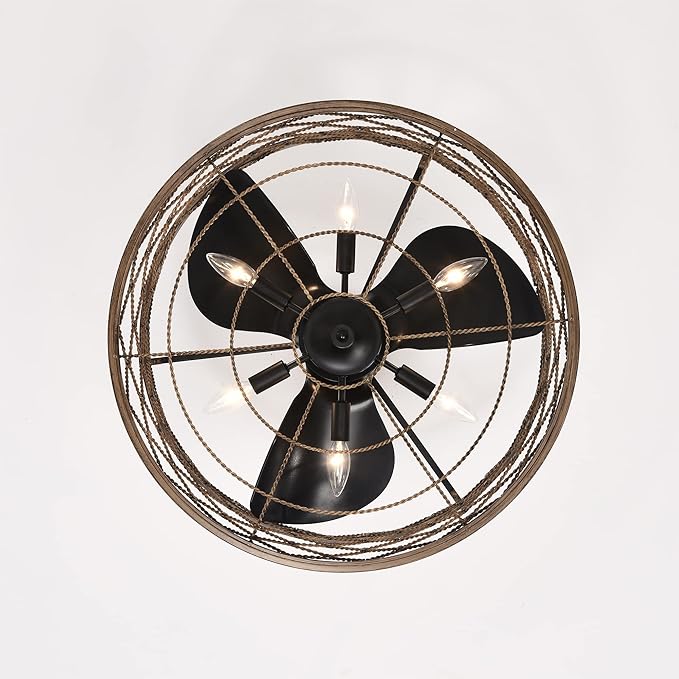 Ventilador de Techo 24 Pulgadas Con Luz y Control Remoto 25W miniatura 7