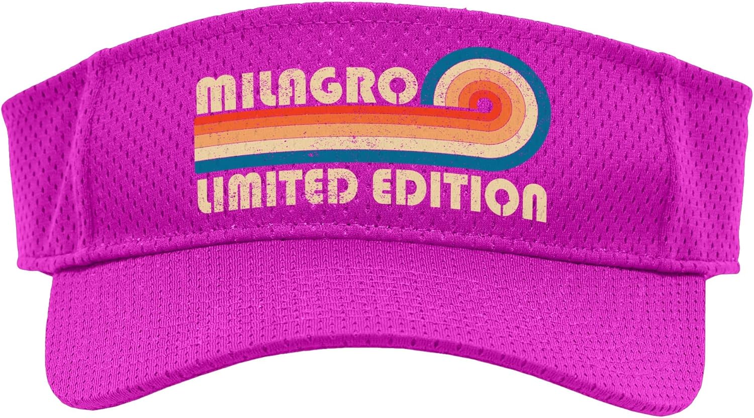MILAGRO Retro 70s 80s Sunset Stripe Sport Sun Visor