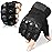 WTACTFUL Tactical Gloves Fingerless Half Finger Gloves for Driving Paintball Airsoft Riding Motorcycle Motorbike Hunting Cycling Work Men Women Size Medium Black