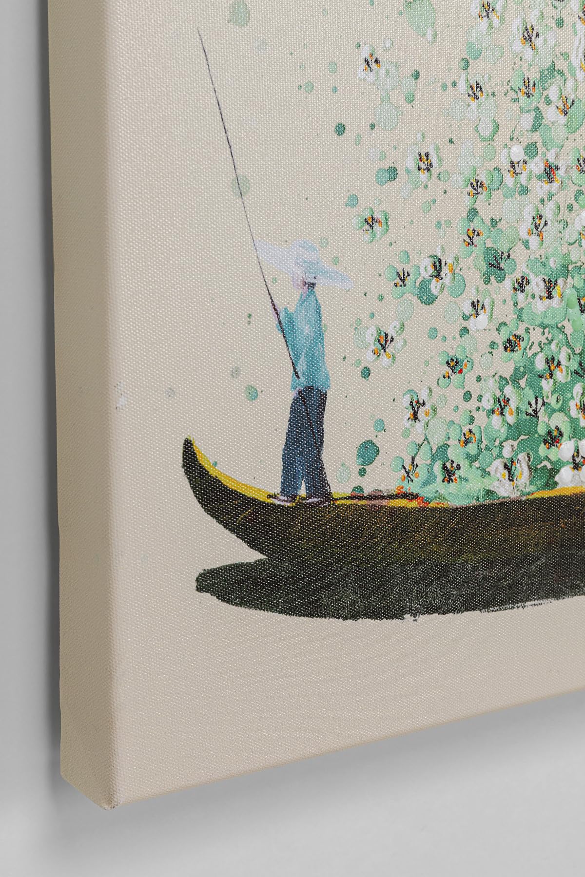 Amazon.co.jp: KARE カレ 正規品 絵画 フラワー ボート ベージュ