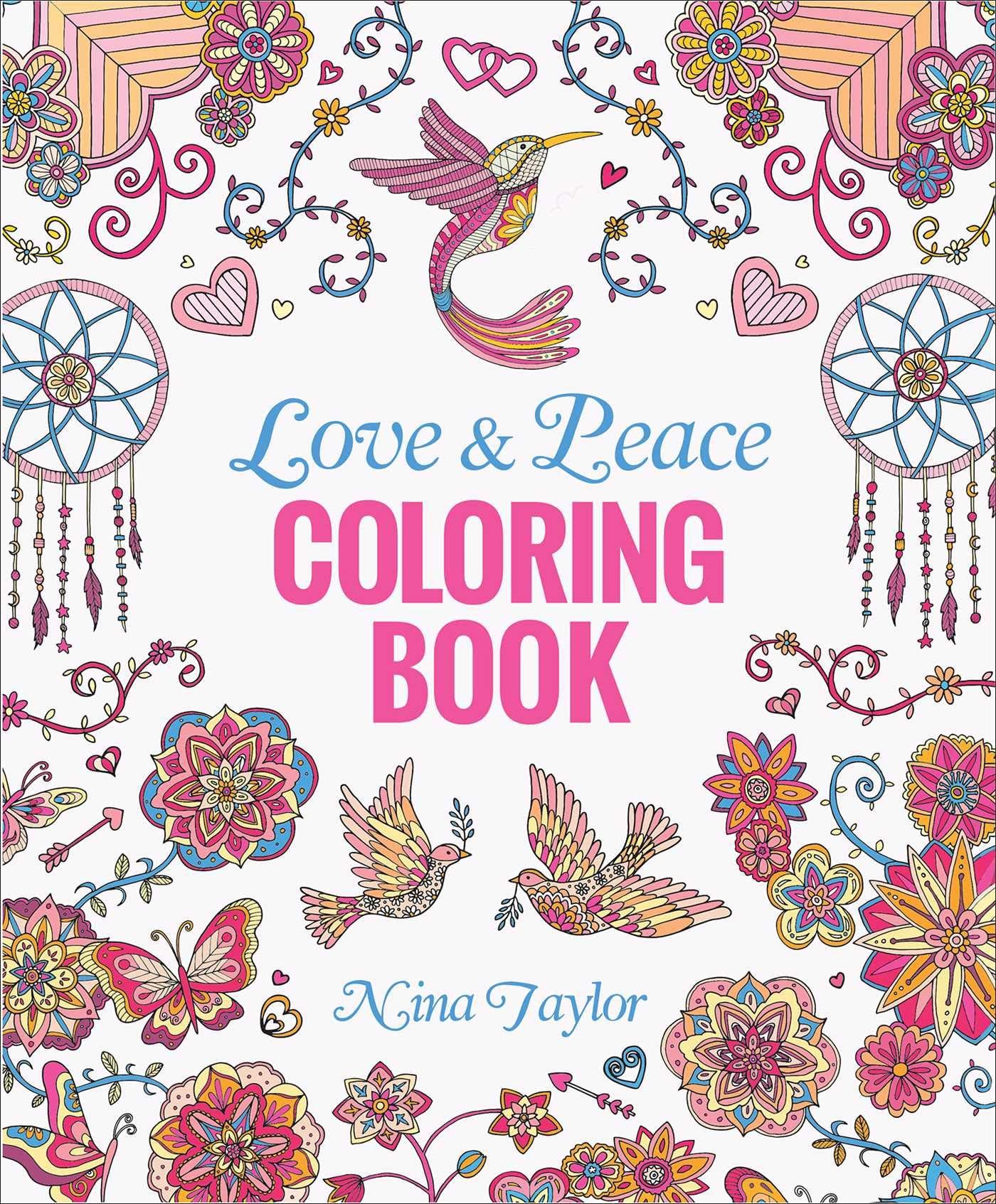 Thunder Bay Press Love & Peace Coloring Book