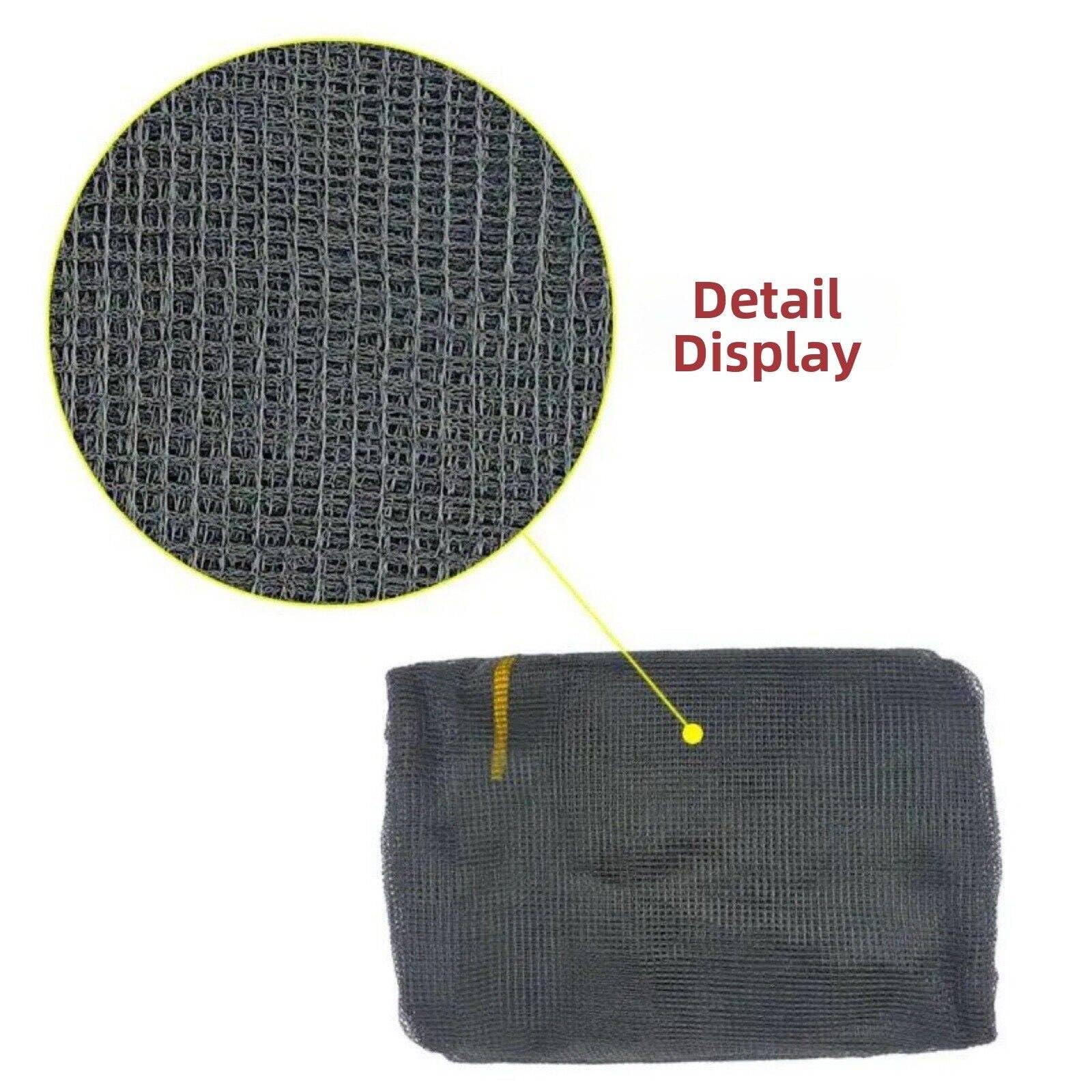 Trampoline Safety Net, 5 6 8 10 12 13 14 16Ft Weather-Resistant Replacement Enclosure Net for Round Frame, with Double-Headed Zippers, Protection Buckles Enhanced Hook, Poles Not Included — view 7