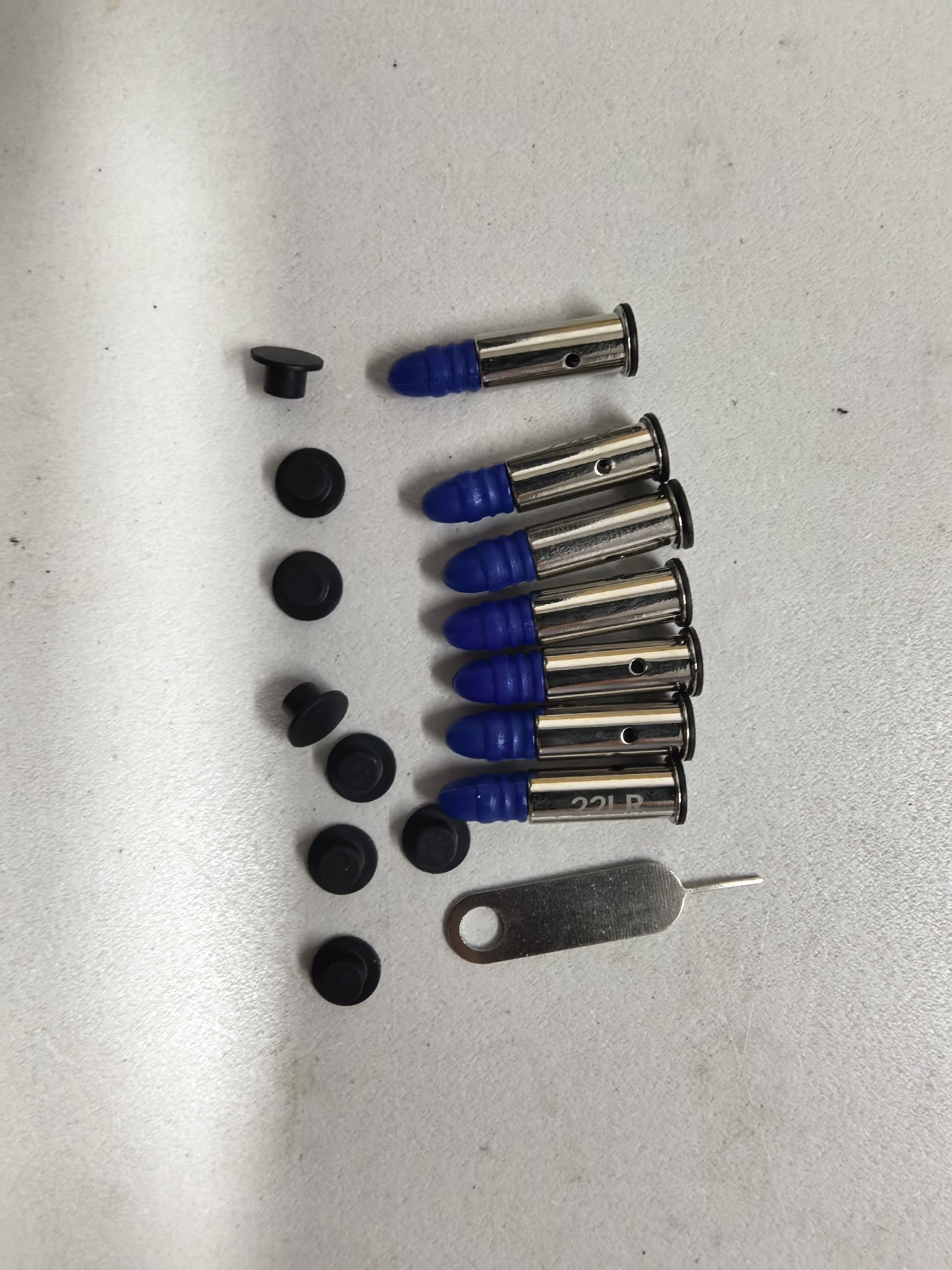 22LR Snap Caps Round Action Training Training Dummy Rounds Practice Safe Loading Firing(22LR-12pcs)