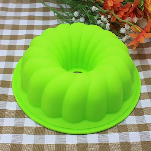 Miniatura 3 de X-Haibei Molde redondo de silicona para hornear chocolate de gelatina de gelatina de gelatina de 8 pulgadas