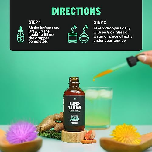 Miniatura 3 de SUPERBONSAI Súper apoyo hepático con cardo mariano, ayuda natural de desintoxicación y reparación de limpieza del hígado, suplemento hepático