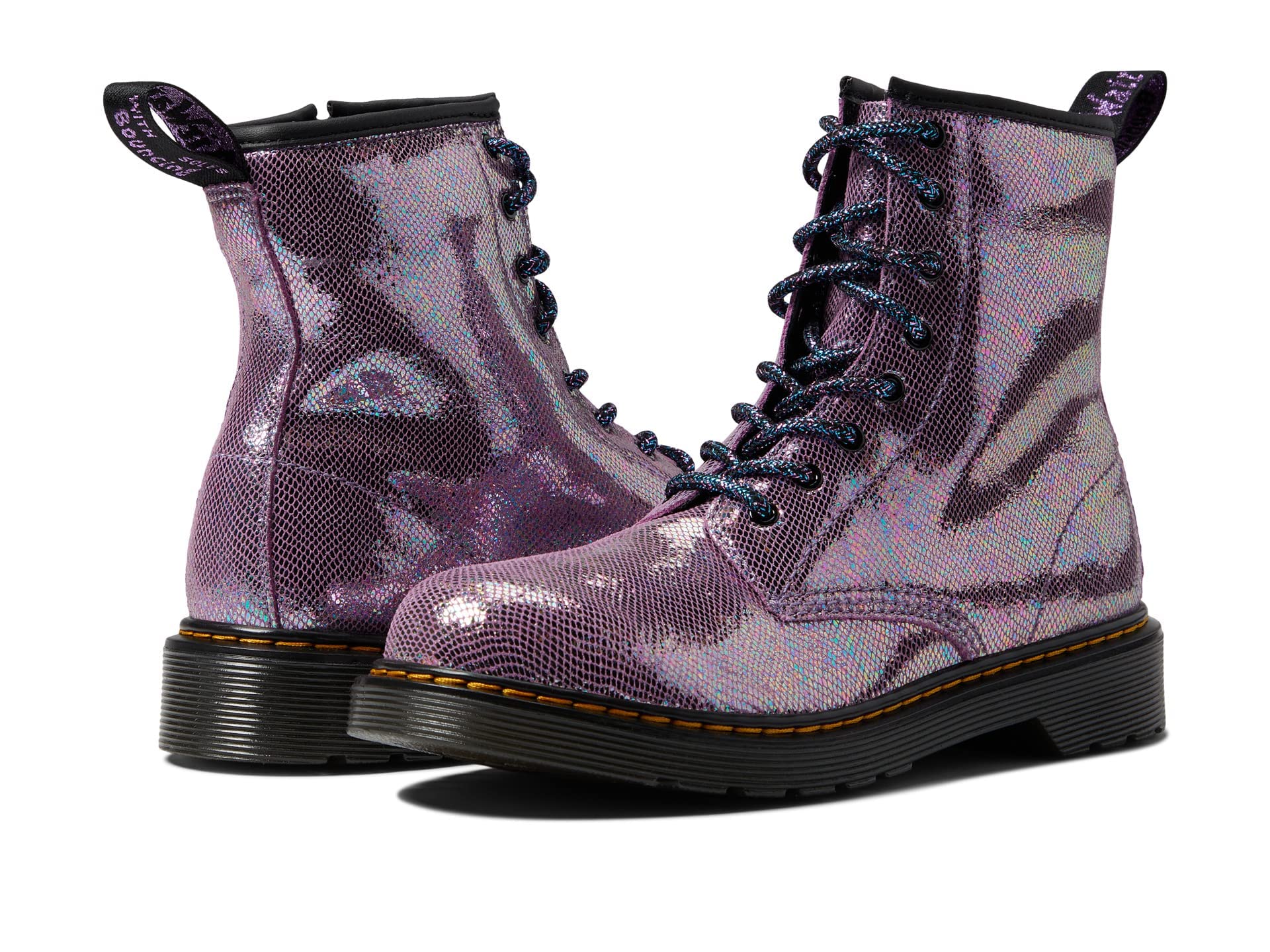 Dr. Martens 1460 (Big Kid) Purple Iridescent Reptile 4 UK (US 5 Big Kid) M