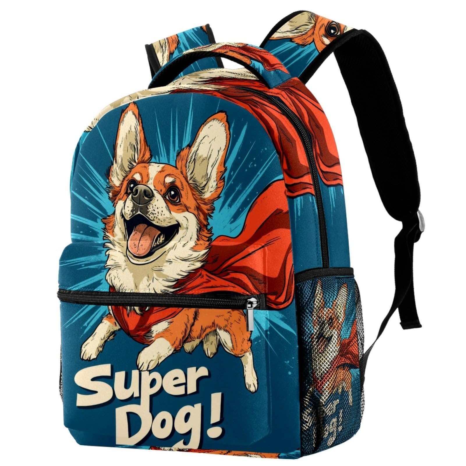 Sac à dos Campus multicolore taille unique avec porte-bouteille - 7