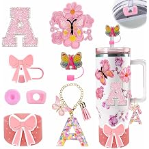 15PCS Accessories Set for Stanley Cup 30/40oz Pink A