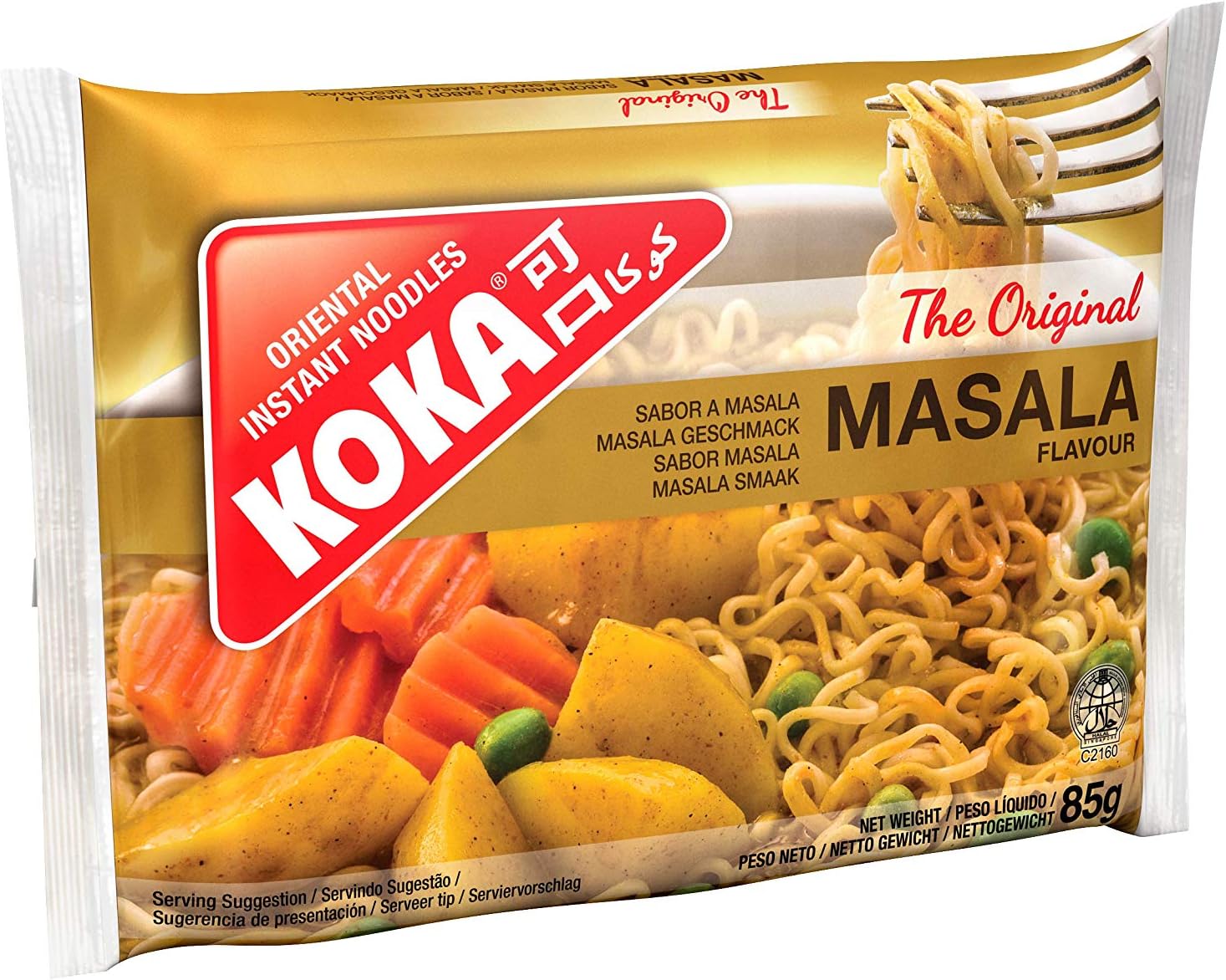 Koka Noodles Original Masala Flavour Oriental Style Instant Noodles 30 Packets of 85 g