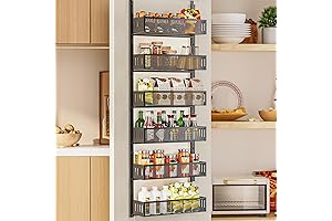 6-Tier Over The Door Pantry Organizer: Bedroom Essentials Storage
