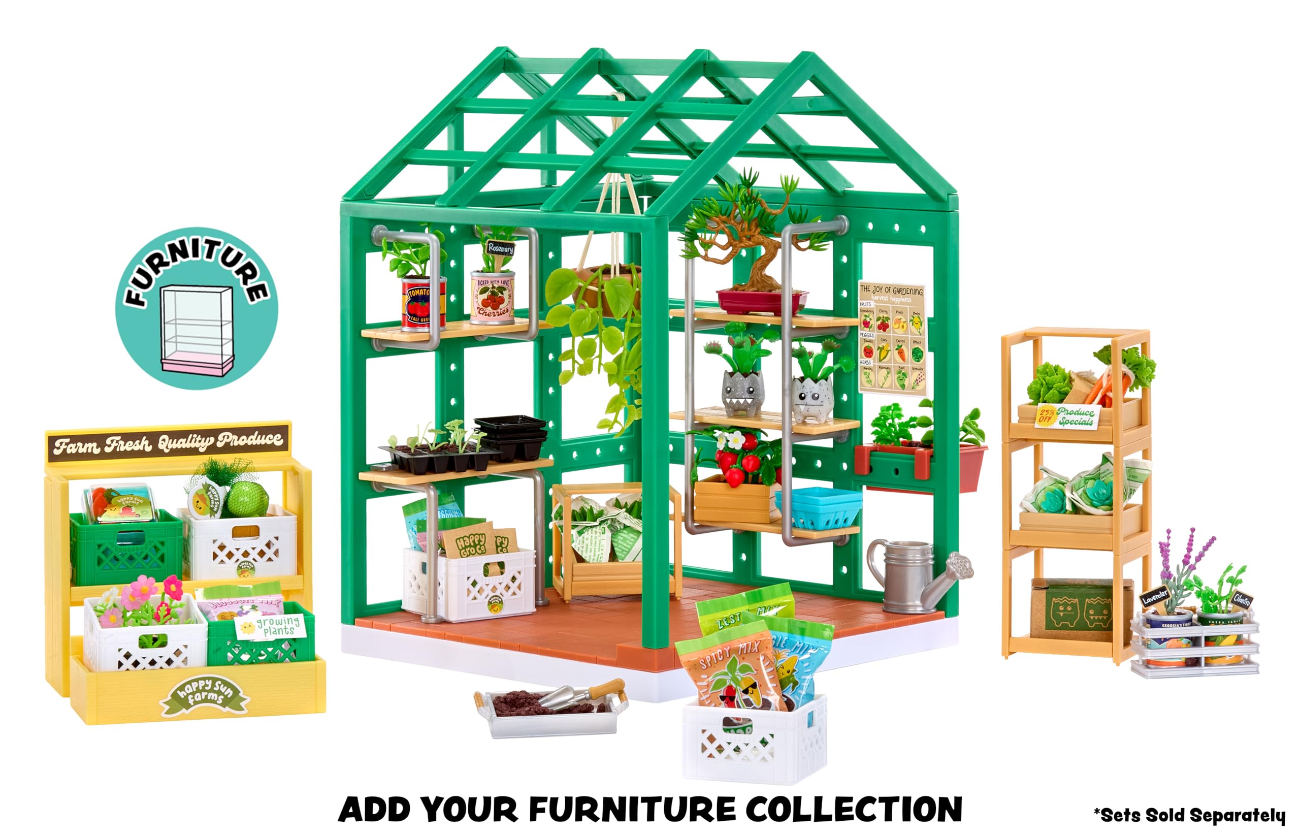 MGA's Miniverse Make It Mini Spaces Greenhouse - Building Set, Customise, DIY Crafts, for Collectors & Children Ages 8+ - Image 4
