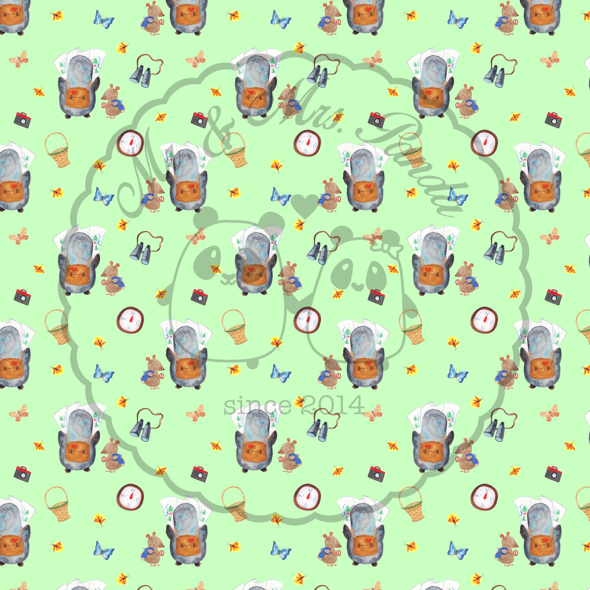 Mr. & Mrs. Panda Plaid Pinguin & Maus Wanderer 130 x 155 cm - Geschenk, Decke, Ausflug, Heimdecke, Sofadecke, Schmusedecke, Wandern, Wohndecke, Roadtrip, Tagesdecke, Wanderlust
