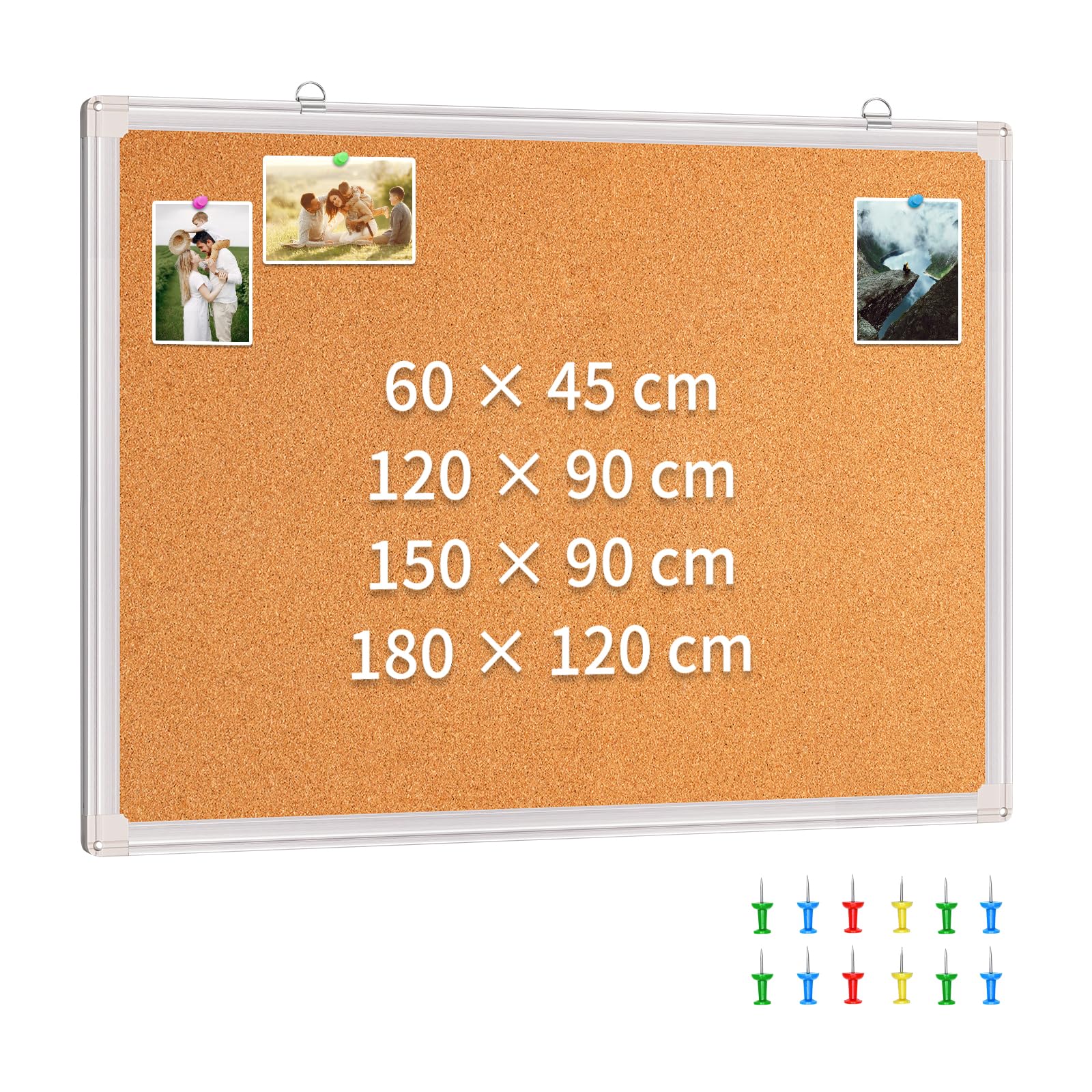 Tableau D'affichage En Liège Cadre Aluminium