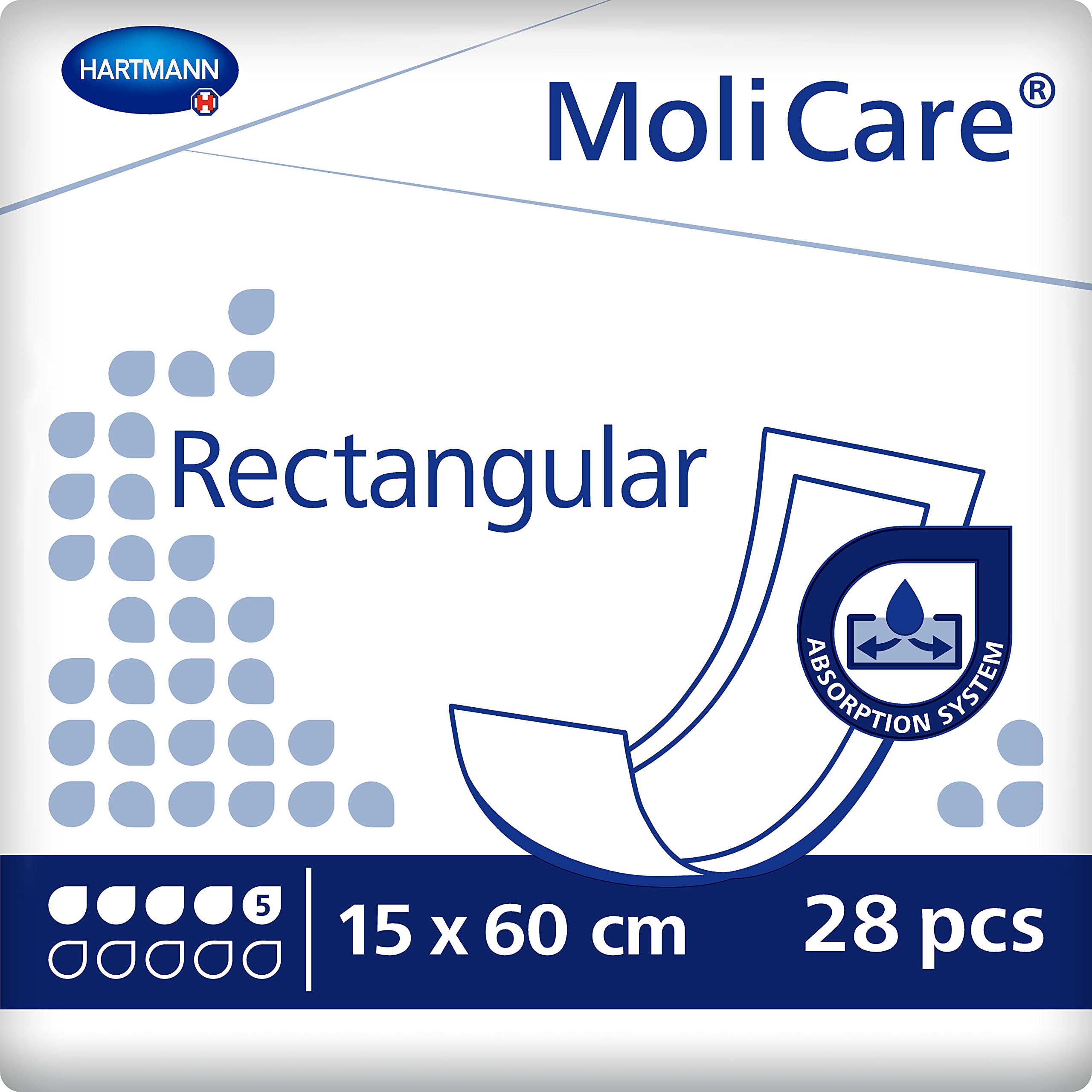 Hartmann Molicare Rectangular - Traversable - 15 x 60 cm