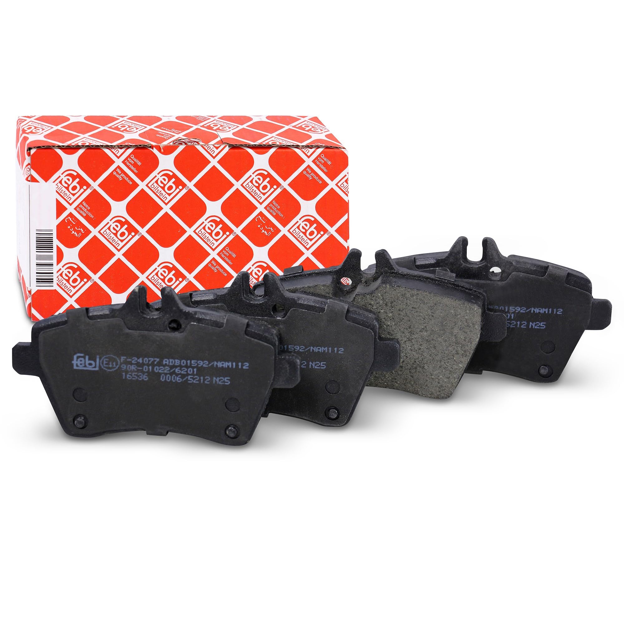 febi bilstein 16536 Brake Pad Set, 1 unit