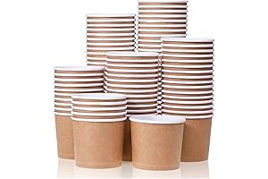 Disposable Soup Cups: MATICAN's Versatile 11-Oz Paper Ice Cream Cups for Crave-Worthy...