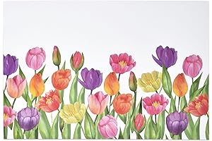 Tulip-Coated Paper Placemats