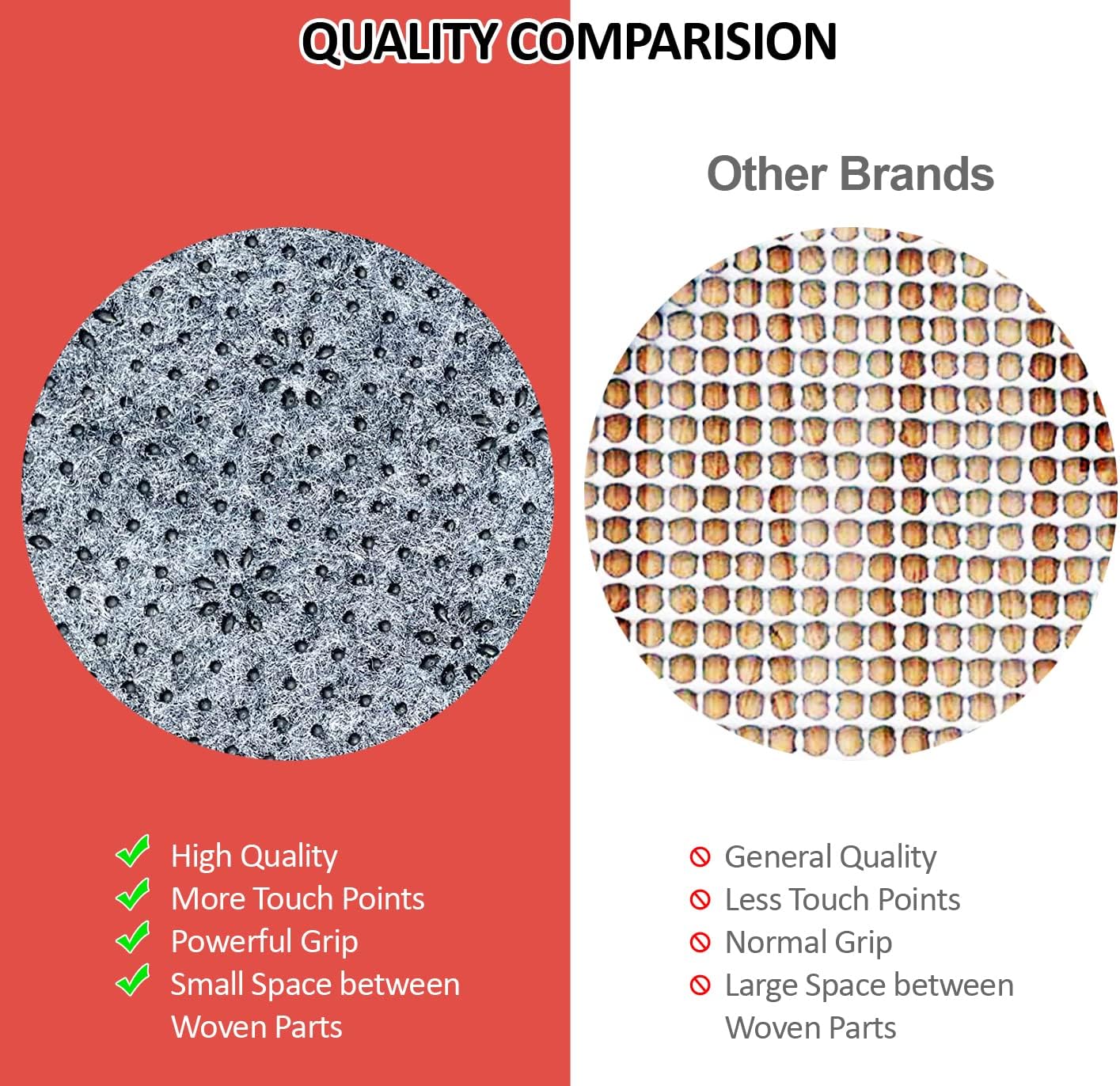 Home Must Haves 1/3" Thick Plush Soft Premium Non-Slip Anti-Slip Reduce Noise Carpet Mat for Hardwood Floor Rug Pad