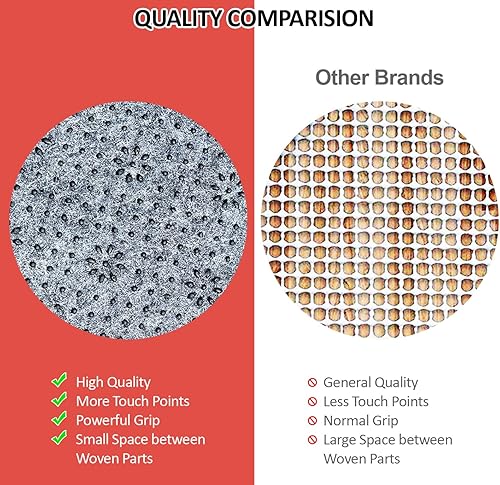 Miniatura 7 de Home Must Haves Tapete antideslizante de alta calidad de 13 de pulgada de grosor para reducir el ruido, tapete para piso de madera dura, 2 x 7 pies,