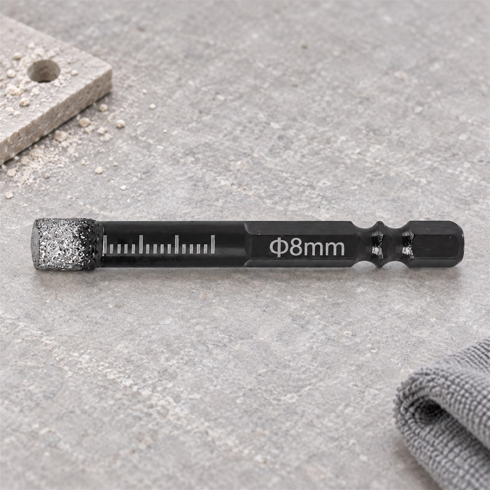 Diamond Dry Drill Bit for Tile, Ceramic and Stone Drilling, Hole Making Accessory for Everyday Renovation Projects