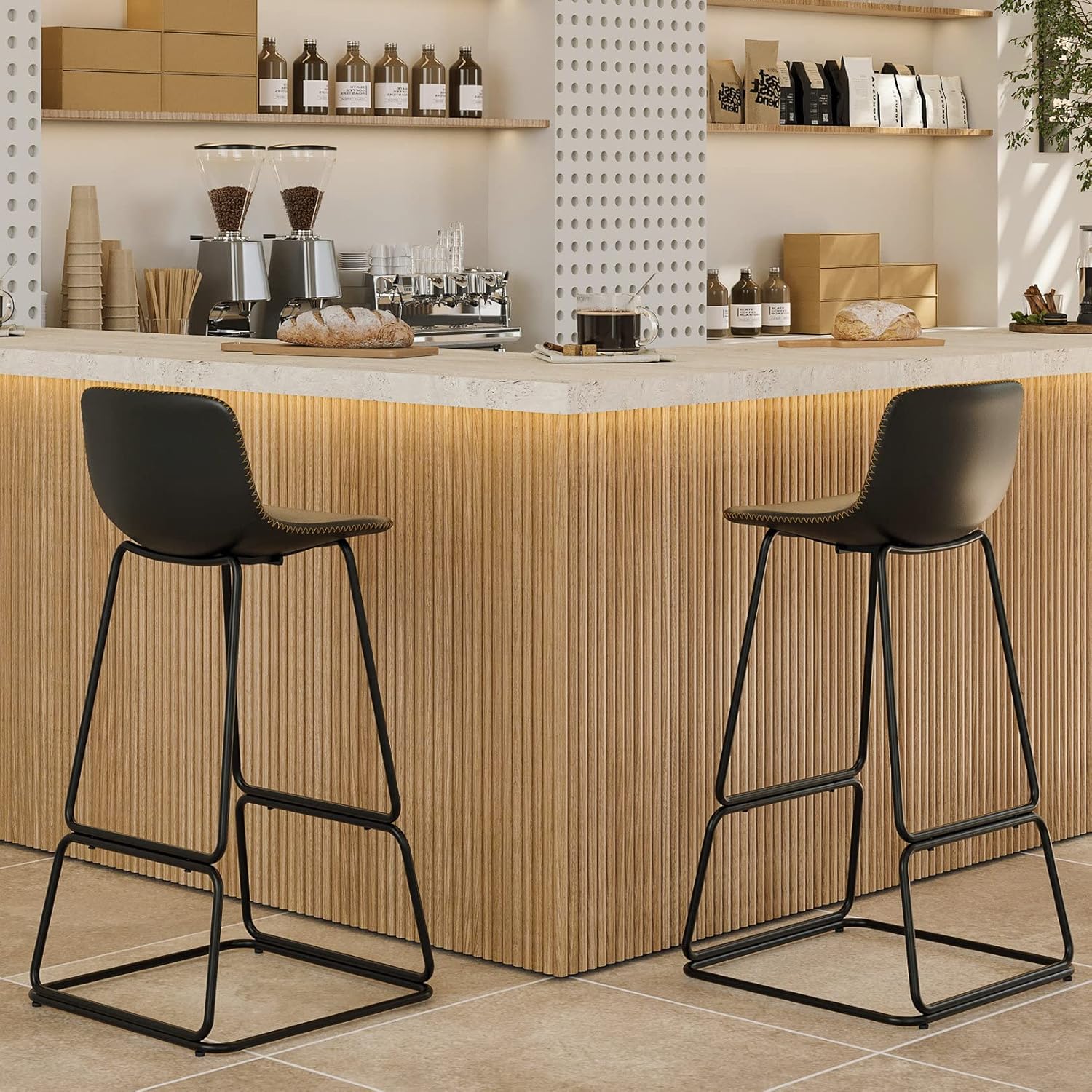 Bar Stools High Chair, Mid Century Modern Bar Stools Set of
