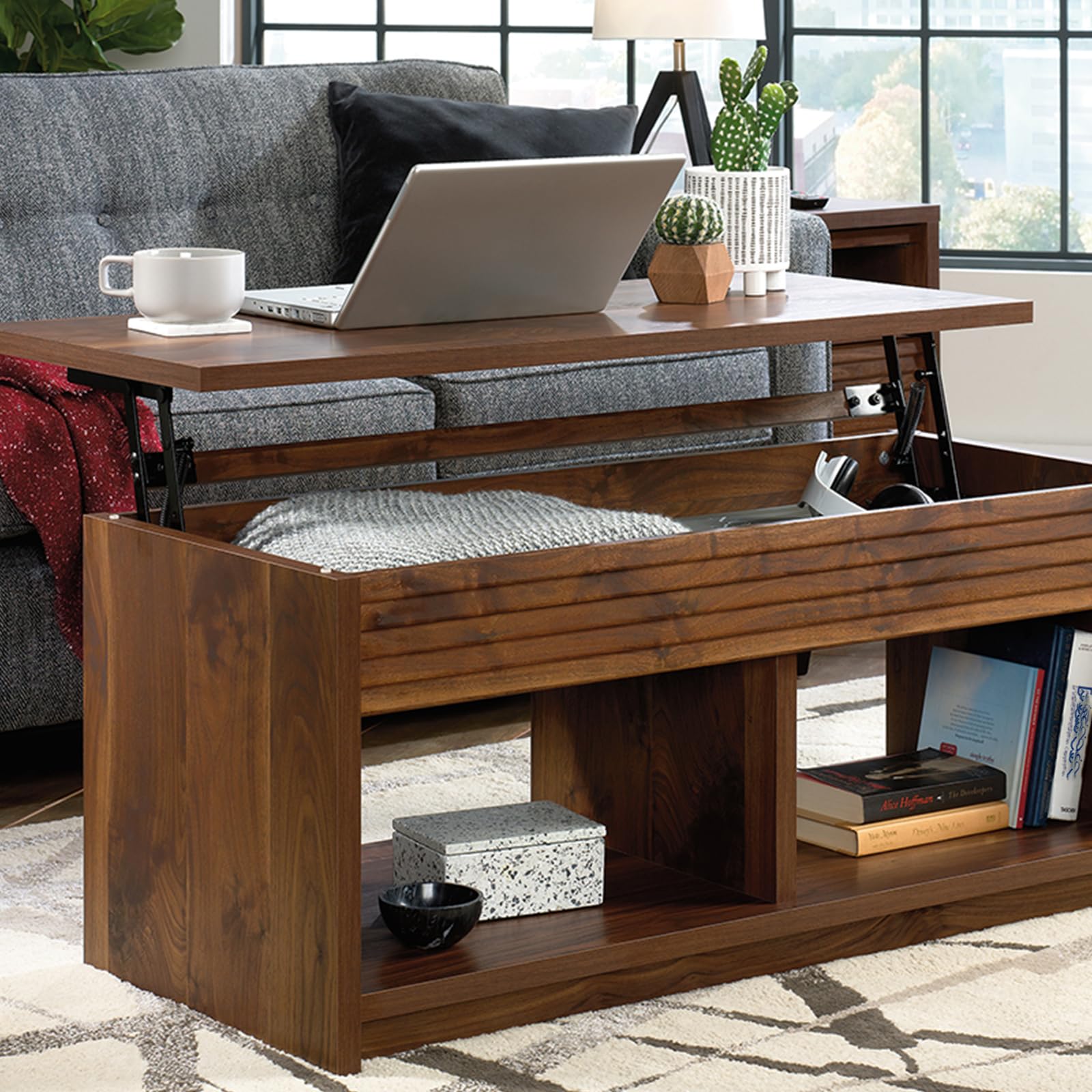 4 piezas de 2 pares de bisagras superiores de 9,5 pulgadas, soporte plegable, soporte para mesa de té, mecanismo de bisagra para muebles, estante de elevación, color negro