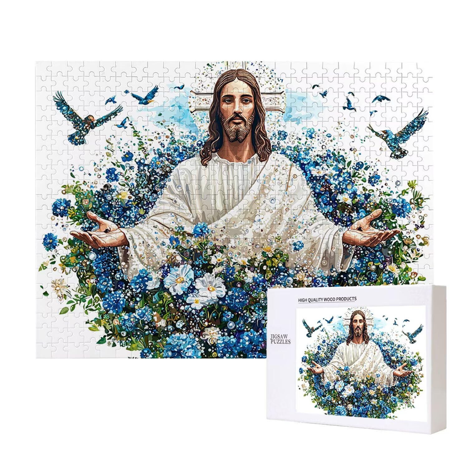 Gesù - Puzzle 6000 Pezzi per Adulti - Puzzle fai da te, Intrattenimento Creativo, Arte Moderna, Puzzle Classico per Adulti e Ragazzi dai 12 anni, Idea Regalo Uomo e Donna 179x105cm a-881