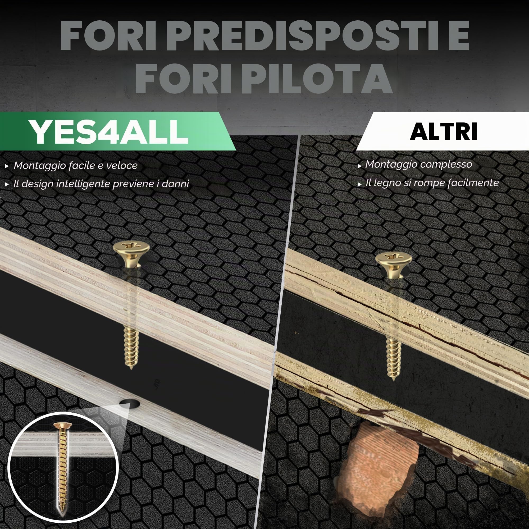Yes4All Scatola Plyo 3 in 1 in legno antiscivolo, scatola pliometrica per palestra