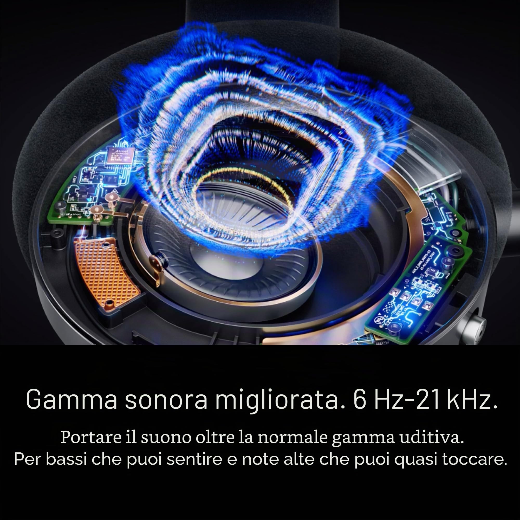 Dyson OnTrac Cuffie senza filo con cancellazione attiva del rumore e fino a 55 ore di ascolto (CNC Copper)