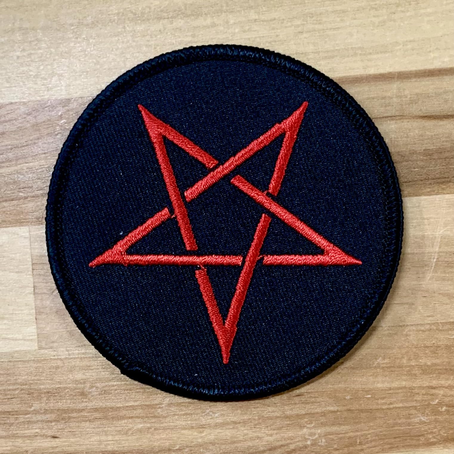 10 Pack Pentagram Iron-On Patches - Satanic Occult Goth Wicca Embroidered Appliques For DIY - View #13