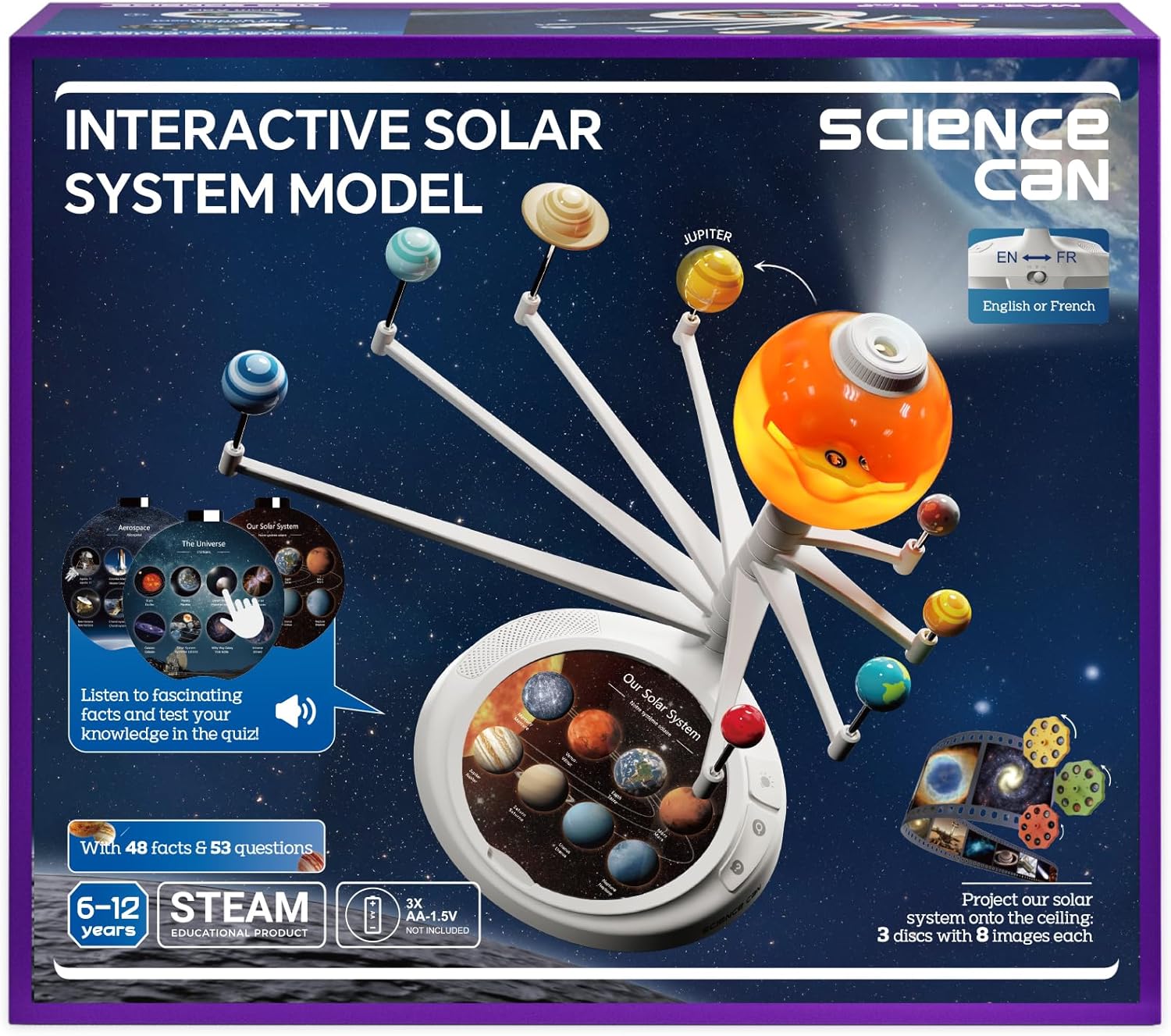 360° Orbiting Solar System Model Kit