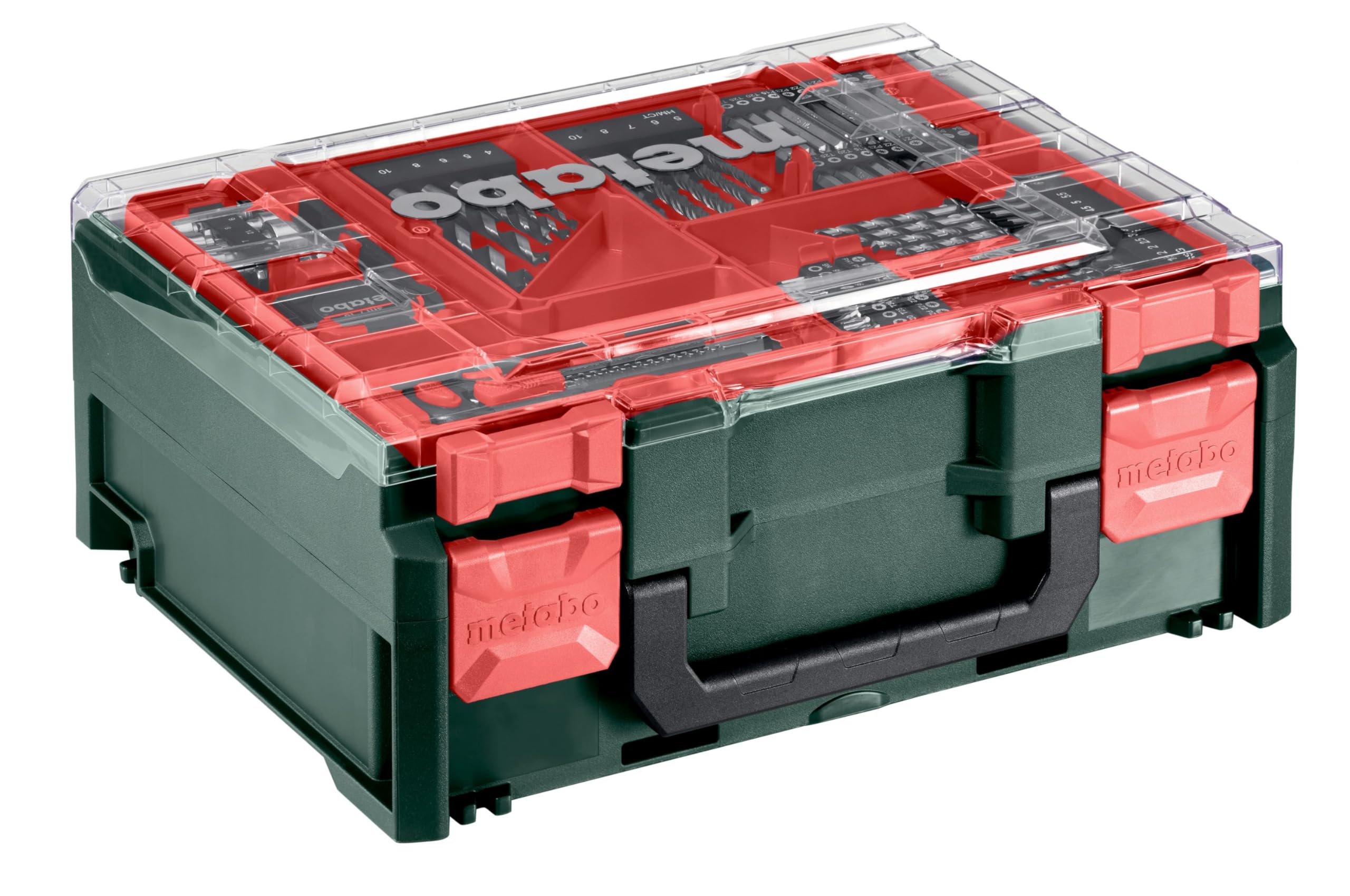 TALADROS DE PERCUSIÓN (R+L: GIRO A DCHA. E IZQDA.) SBE 650 Set | Mobiler Werkzeugkoffer inklusive Bohrerset und Bits, Rechts-Links-Lauf, V-Elektronik, 1.5-13 mm Bohrfutter, 1.8 kg