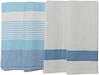 Vista 2 de MyPillow Paquete de 4 paños de cocina, color azul