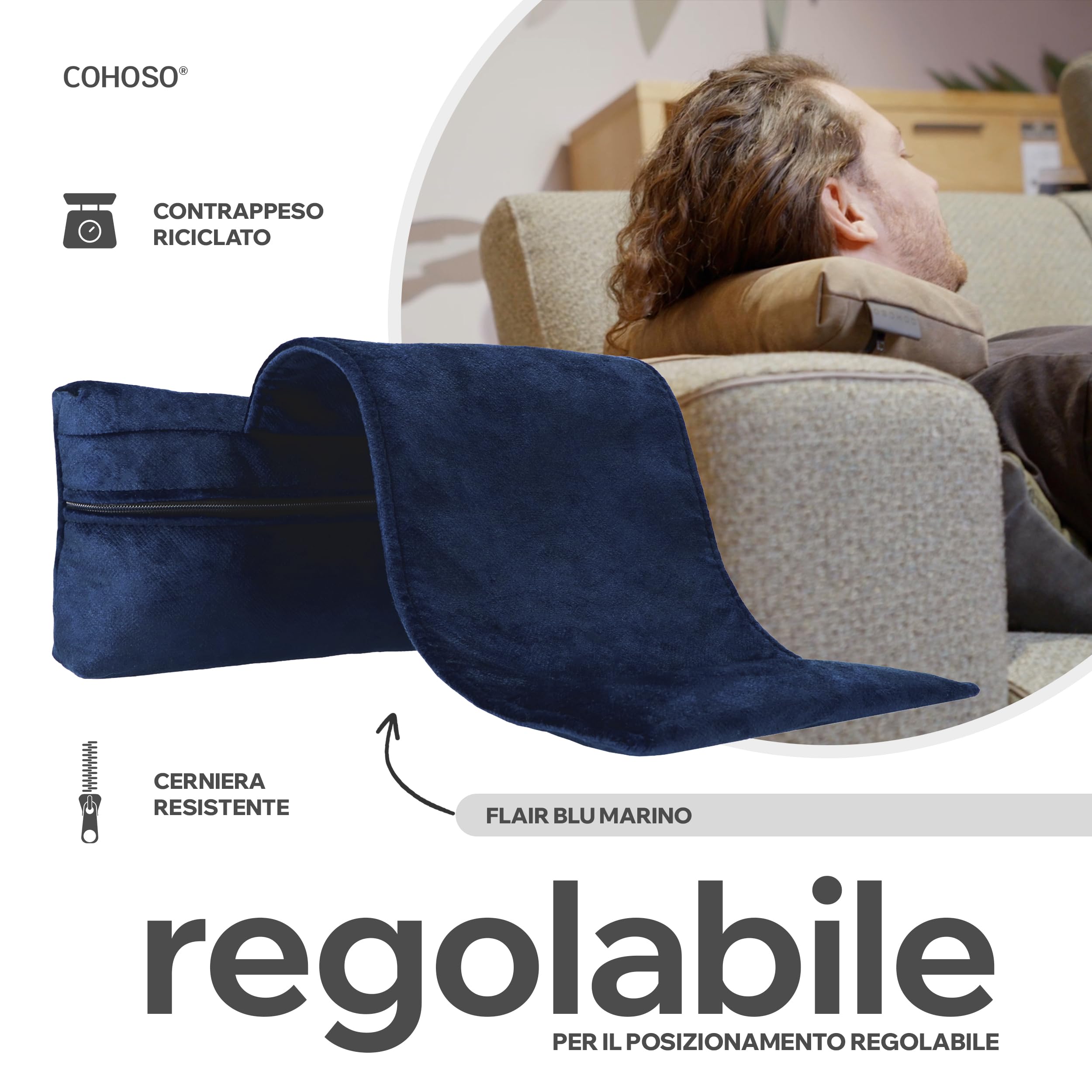 COHOSO® Cuscino Collo Divano - Cuscino Poggiatesta Poltrona, Cuscino Piccolo, Cuscino Morbido, Cuscino Poggiatesta per Sdraio, Neck Pillow, Cuscini da Collo, Poggiatesta Ergonomici, Cuscino Testa