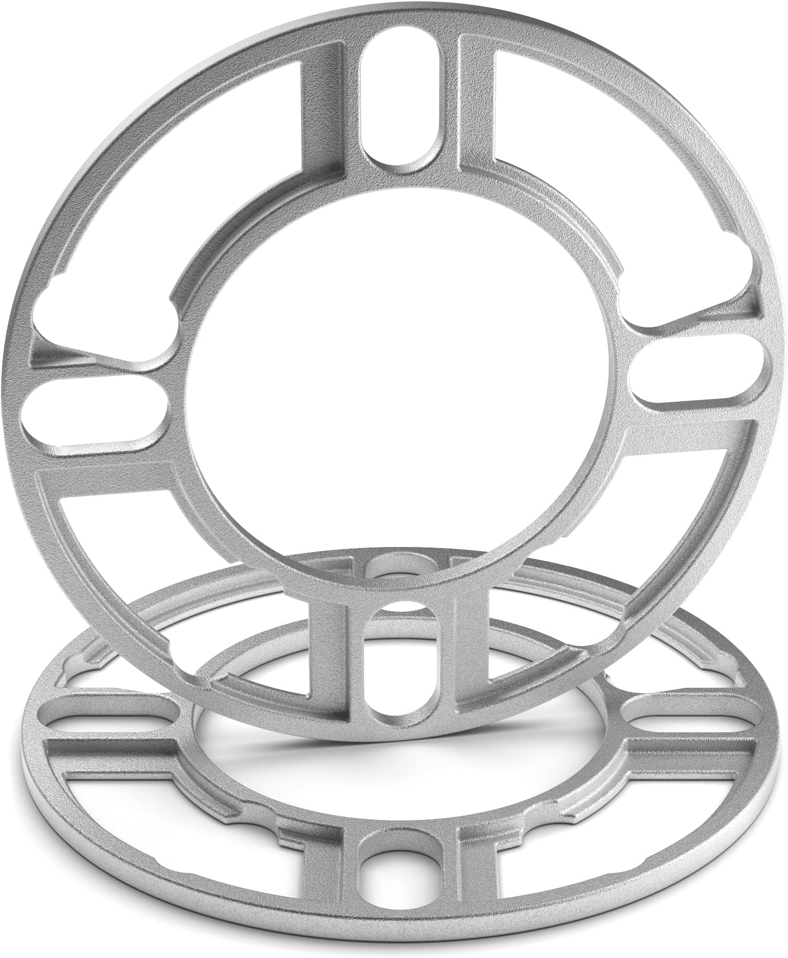 White Knight 606-2 Aluminum 4 and 5-Lug Wheel Spacer, 5mm (Pack of 2)
