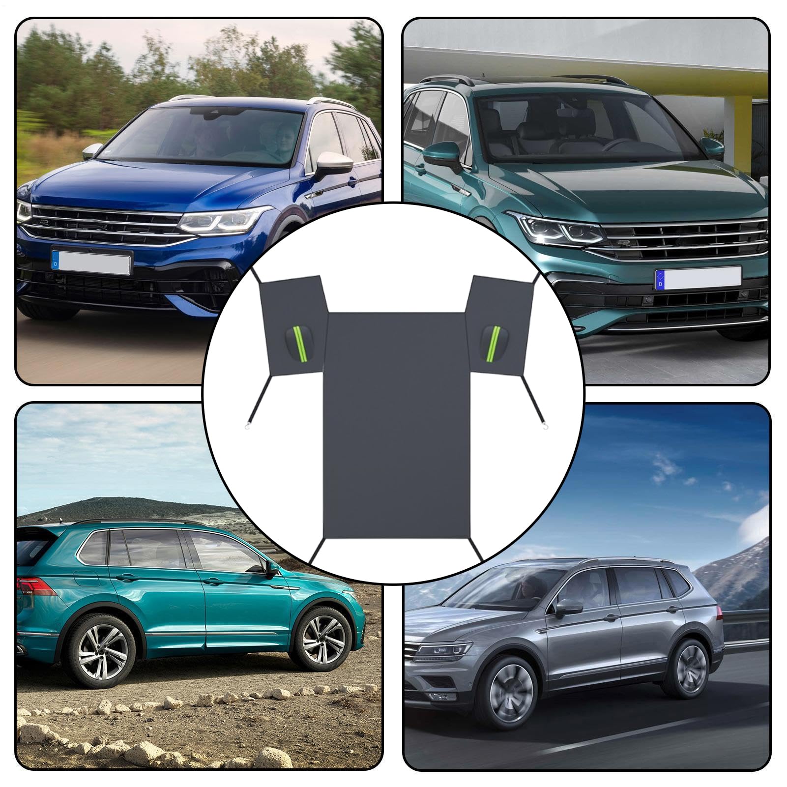 Copertura antineve per auto, copertura antigelo per parabrezza, protezione invernale a lunga durata, accessorio universale per auto, SUV, camion, inverno