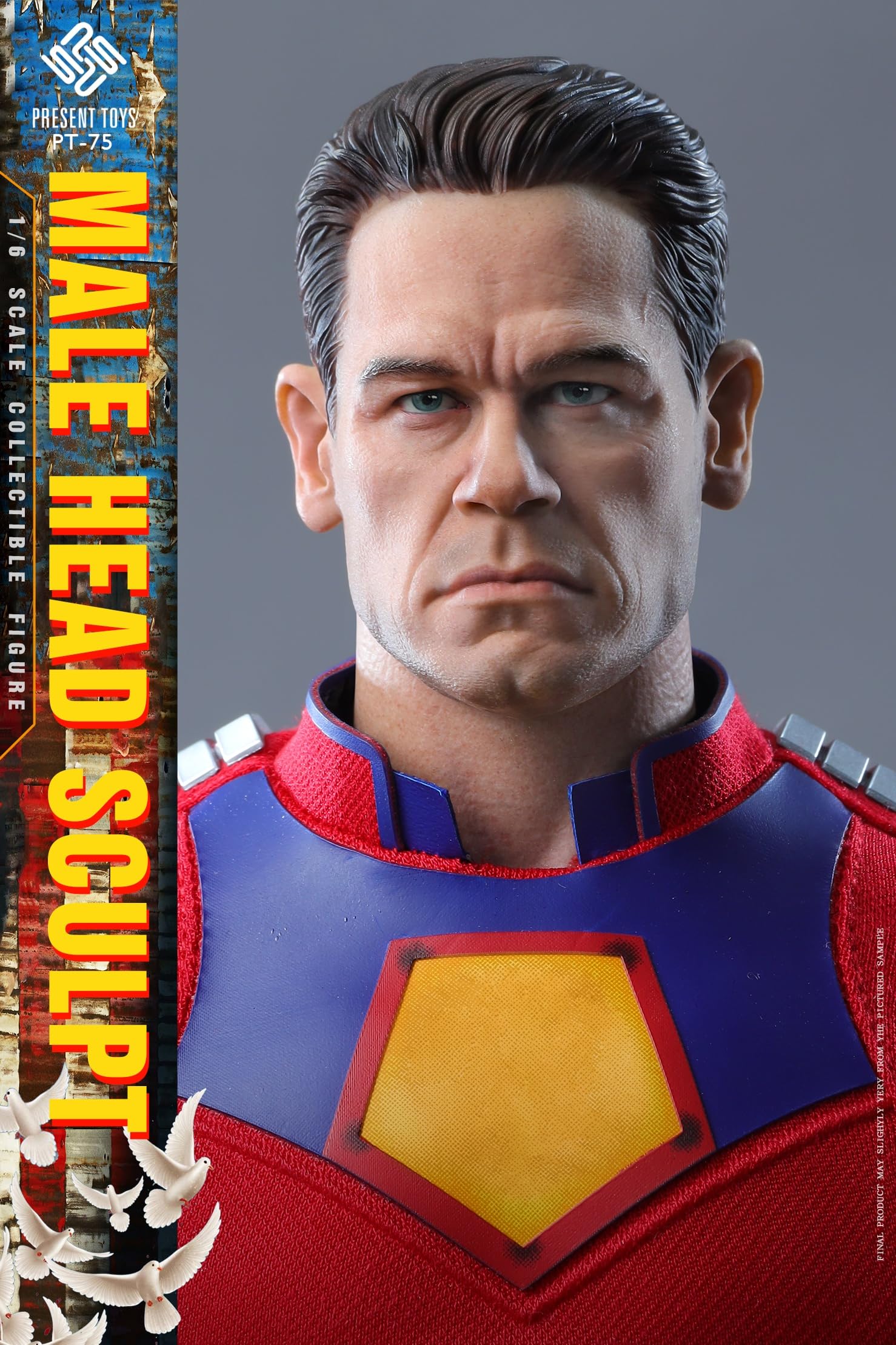 Amazon.co.jp: PRESENT TOYS 1/6 Figure Male Head Action Figure