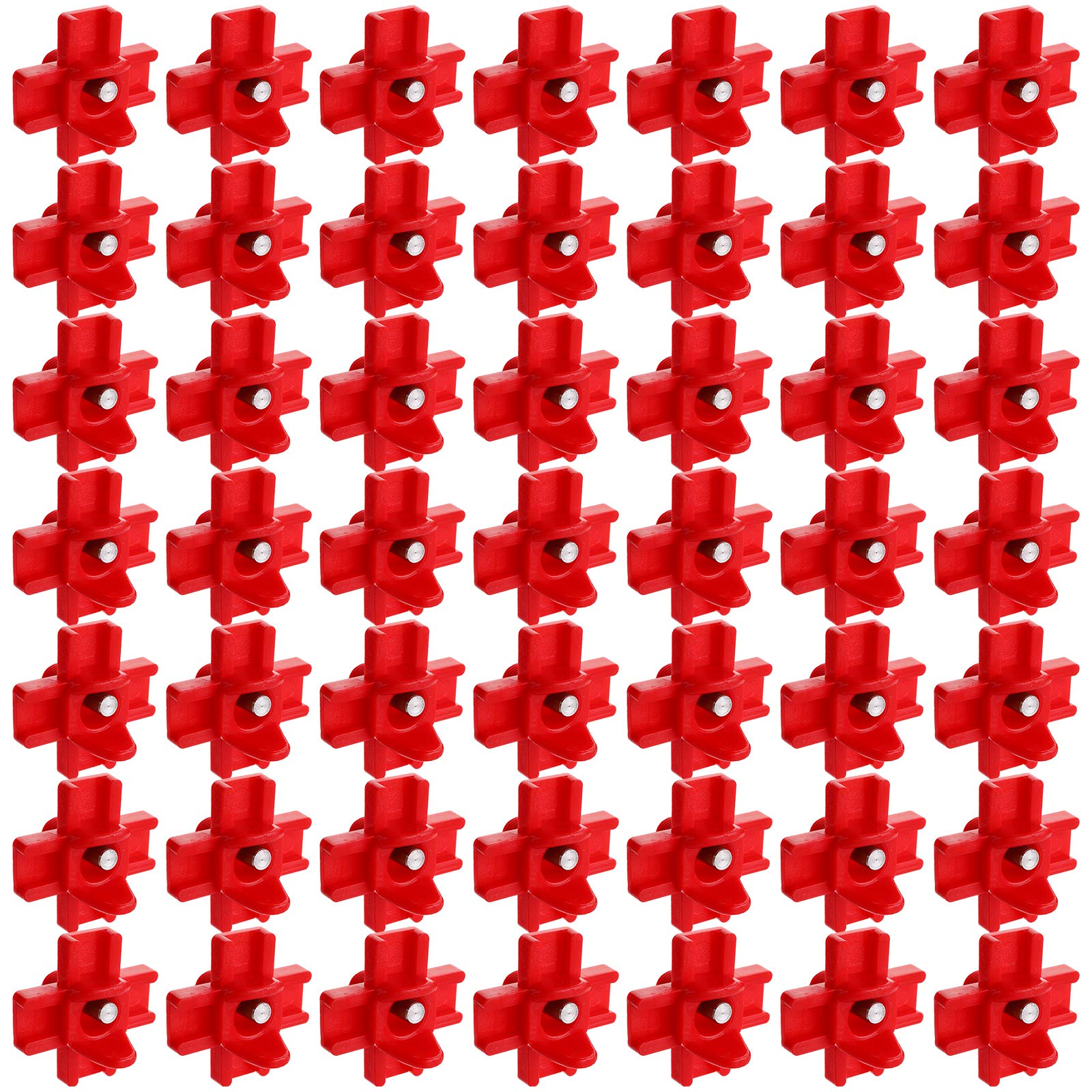 Hedume 50 Pack Horizontal Poultry Water Nipples, Automatic Side Mount Chicken Drinkers for Ducks, Quail and Other Poultry