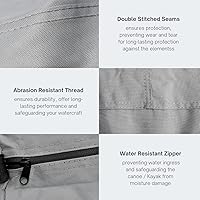 Vista 5 de EliteShield Cubierta para Canoa y Kayak; Resistente al Agua y a los Rayos UV 600D Poliéster Grado Marino Cubierta Completa para Almacenamiento