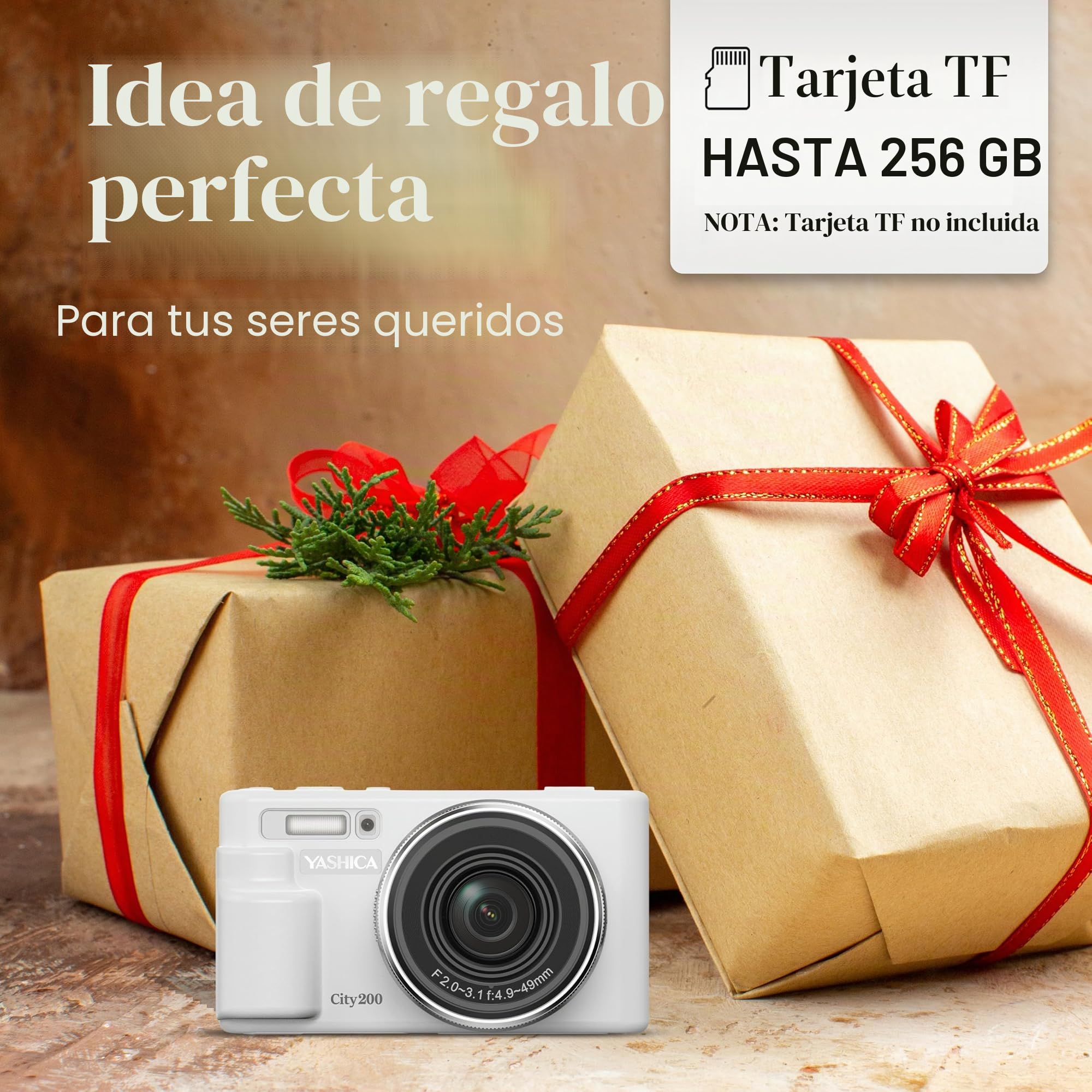 Yashica City 200 Cámara Digital 4K Blanca