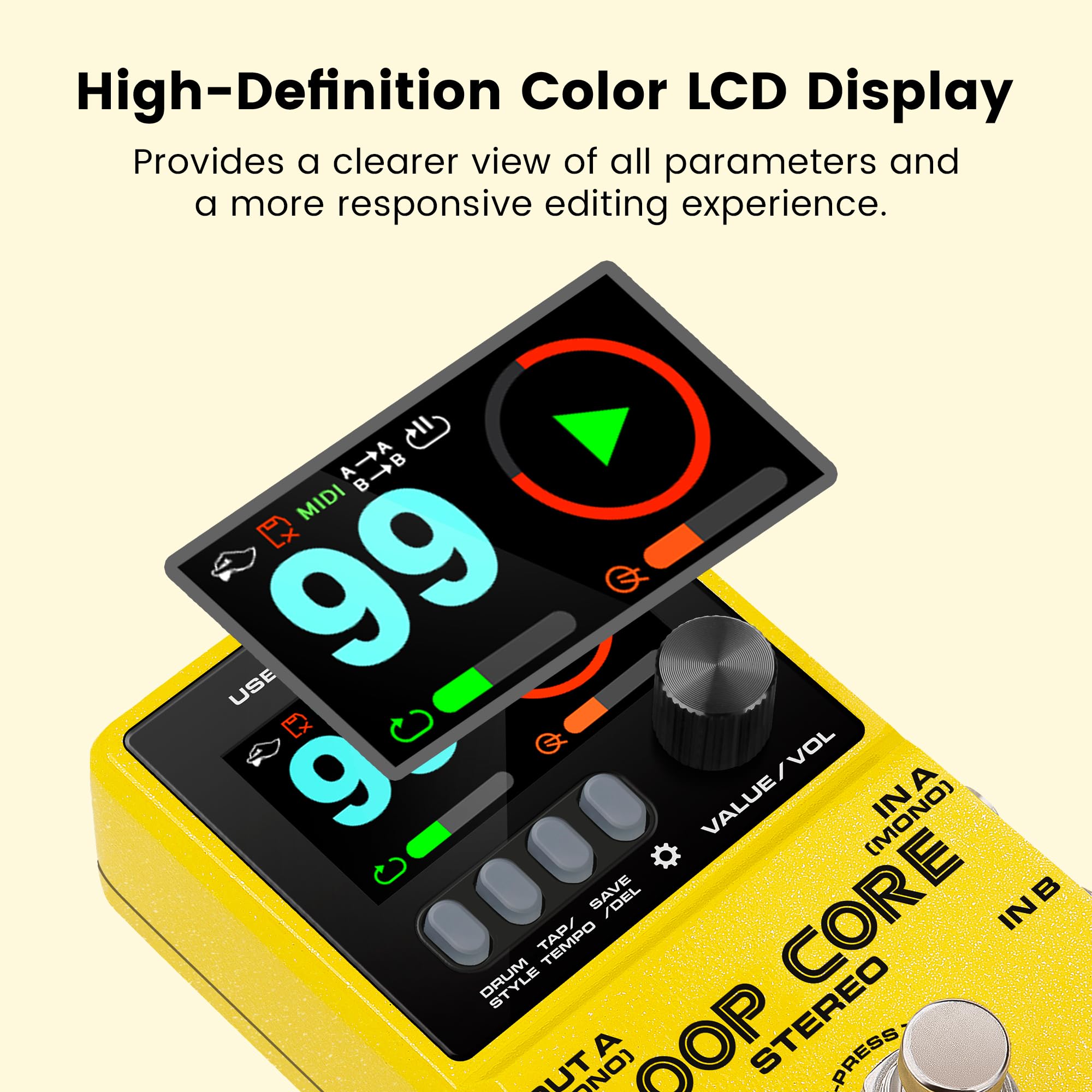 NUX LOOP Pedal Effect Pedal, Guitar Looper Stereo Core Loop NUX Amazon.com: 箱説明書付き ルーパー ギター LOOPER CORE ギター