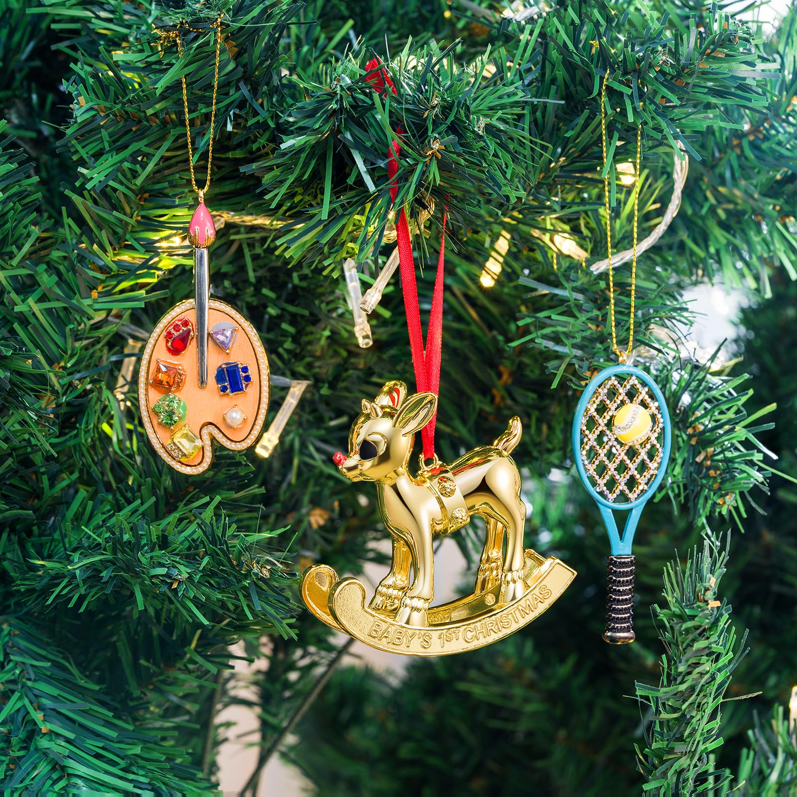 Amazon.com: COXTNBIO 2025 Christmas Ornaments Baby's First