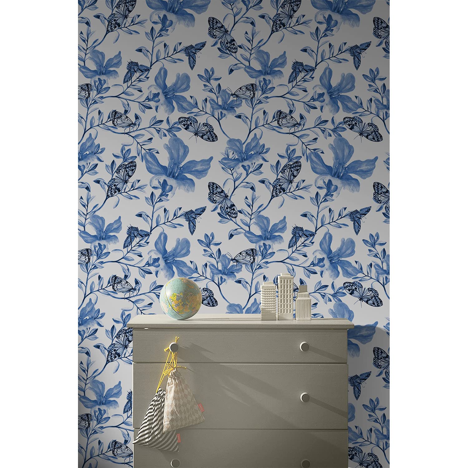Papier Peint Décoration 250x250 cm Coloray Stickers Muraux Magic-Stick Fleur Florale Autocollant