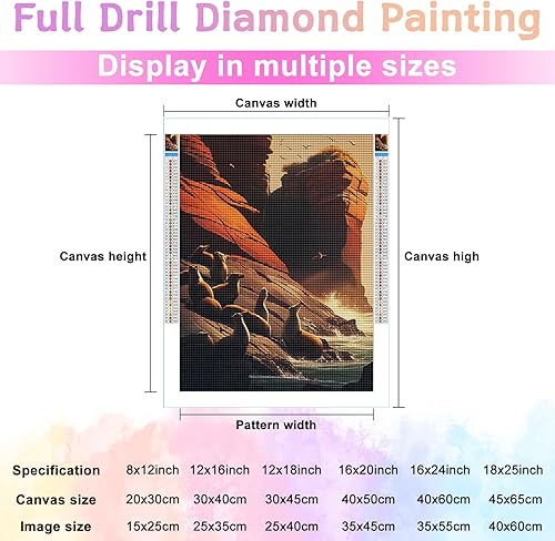 Miniatura 8 de Kits de pintura de diamantes 5D para bricolaje, animales coloridos, taladro completo, kits de pintura de diamantes, arte de diamantes de animales,